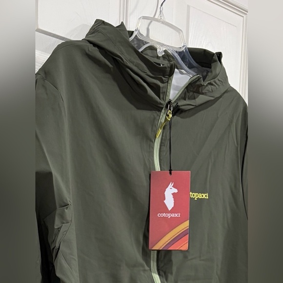 Cotopaxi Men's XL Vuelta Performance Windbreaker Fatigue Green Jacket NWT UPF 50 - Picture 2 of 7